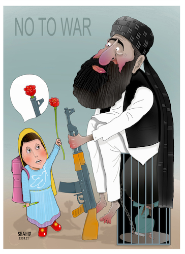 Cartoon: Not to war!!! (medium) by Shahid Atiq tagged world