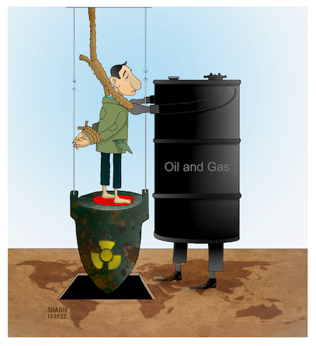 Cartoon: Oil and Gas War!!! (medium) by Shahid Atiq tagged world