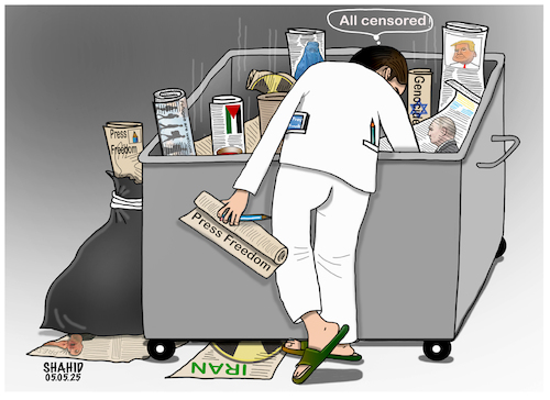 Cartoon: Press Freedom! (medium) by Shahid Atiq tagged world
