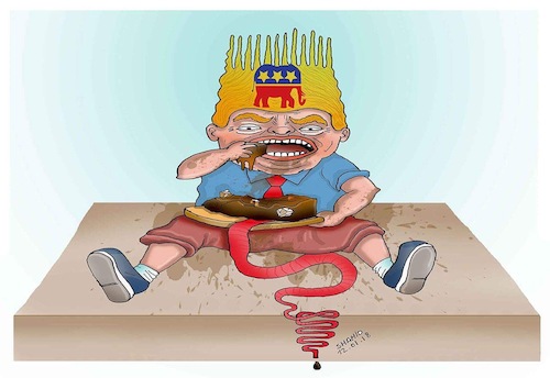 Cartoon: Shithole! (medium) by Shahid Atiq tagged shithole,country
