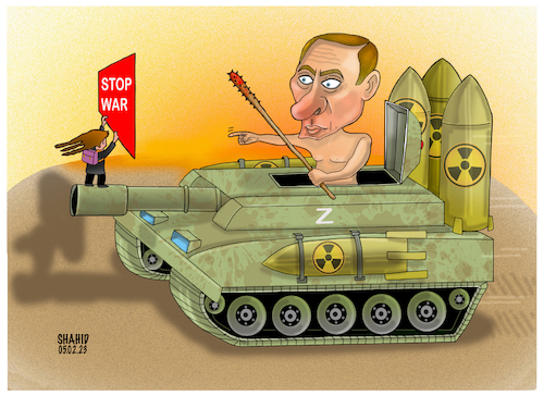 Cartoon: STOP WAR! (medium) by Shahid Atiq tagged world