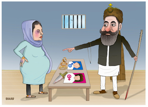 Cartoon: The wrong culture! (medium) by Shahid Atiq tagged afghanistan