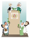 Cartoon: Afghan Election! (small) by Shahid Atiq tagged afghanistan,election