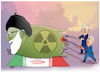 Cartoon: Bringing Iran to war! (small) by Shahid Atiq tagged iran