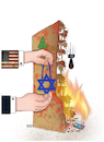 Cartoon: Christmas gift! (small) by Shahid Atiq tagged palestine