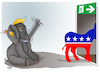 Cartoon: Exit door for Biden! (small) by Shahid Atiq tagged usa