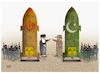 Cartoon: Iran- Pakistan conflict! (small) by Shahid Atiq tagged iran