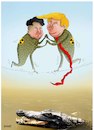 Cartoon: N.Korea and US tensions ! (small) by Shahid Atiq tagged afghanistan,balkh,helmand,kabul,london,nangarhar,attack