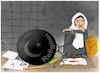 Cartoon: Religion and old beliefs! (small) by Shahid Atiq tagged afghanistan