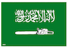Cartoon: Saudi new flag ! (small) by Shahid Atiq tagged saudi