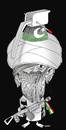 Cartoon: Taliban Supporter ... (small) by Shahid Atiq tagged 0116