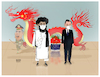 Cartoon: The Chinese regime welcomed terr (small) by Shahid Atiq tagged afghanistan