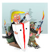 Cartoon: Trump and Afghanistan! (small) by Shahid Atiq tagged afghanistan,balkh,helmand,kabul,london,nangarhar,and,ghor,attack
