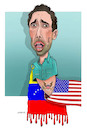Cartoon: Trumps Puppet show ! (small) by Shahid Atiq tagged venezuela