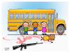 Cartoon: US school kids! (small) by Shahid Atiq tagged usa