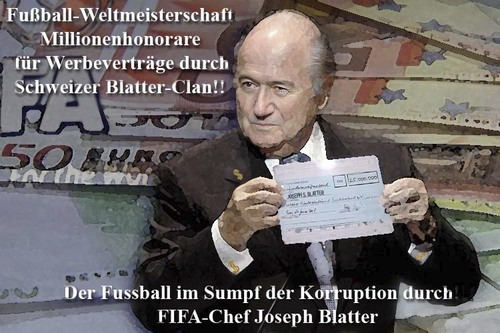 Cartoon: Blatter Josef (medium) by Paparazzi01 tagged blatter,korruption,betrug