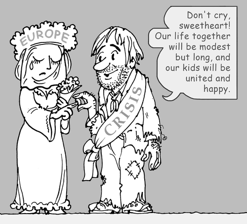 Cartoon: marriage (medium) by gonopolsky tagged europe,crisis