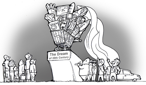 Cartoon: monument dream (medium) by gonopolsky tagged as,seen,from,the,21st,century