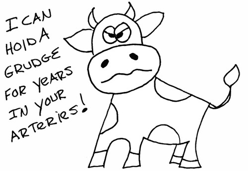 Cartoon: Gross But Cute (medium) by Deborah Leigh tagged grossbutcute,cows,cow,animalrights,animal