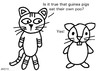 Cartoon: Gross But Cute (small) by Deborah Leigh tagged grossbutcute,deborahleigh,cat,kitty,guineapig