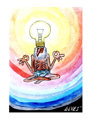 Cartoon: The enlightened (medium) by alves tagged cartoon
