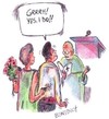 Cartoon: Marriage (small) by efbee1000 tagged marriage,love,relationship,gun,wedding,husband,wife,priest