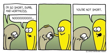 Cartoon: friends (medium) by sardonic salad tagged humor,salad,sardonic,encouragement