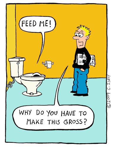 Cartoon: toilet talk (medium) by sardonic salad tagged toilet