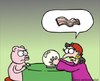 Cartoon: bad fortune (small) by sardonic salad tagged pig,bacon,fortune,teller,cartoon,comic,sardonic,salad