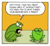 Cartoon: Mother knows best (small) by sardonic salad tagged frog,prince,kiss,cartoon,comic,sardonic,salad