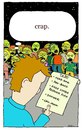 Cartoon: the to do list (small) by sardonic salad tagged to,do,list,zombies