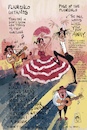Cartoon: The Flamenco Dancer (small) by Fredjoo tagged folklor,flamenco