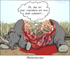 Cartoon: Übereifer (small) by Zapp313 tagged nashorn,brutal,madenhacker,hautpflege,vogel,blut,afrika