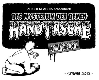 Cartoon: Das Mysterium... (medium) by stewie tagged mystery,mysterium,damen,handtasche,ladies,bag