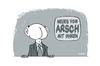 Cartoon: Arsch mit Ohren (small) by stewie tagged arsch