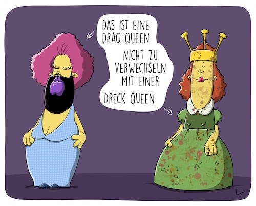 Cartoon: Drag Queen (medium) by SCHÖN BLÖD tagged thomas,luft,cartoon,drag,queen,dragqueen,thomas,luft,cartoon,drag,queen,dragqueen