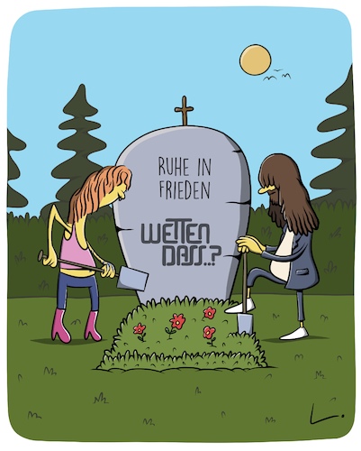 Cartoon: Wetten Dass (medium) by SCHÖN BLÖD tagged wetten,dass,zdf,bill,kaulitz,tom,wiedergeburt,auferstehung,fernsehshow,wetten,dass,zdf,bill,kaulitz,tom,wiedergeburt,auferstehung,fernsehshow