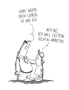 Cartoon: Berufswahl (small) by SCHÖN BLÖD tagged schön,blöd,thomas,luft,cartoon,lustig,lehrer,beruf,vater,sohn,pädagogik