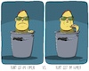 Cartoon: Im Eimer (small) by SCHÖN BLÖD tagged eimer,essen,sitzen