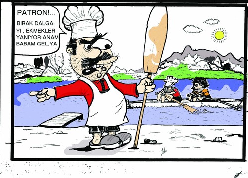 Cartoon: KANO (medium) by Selim tagged kürek