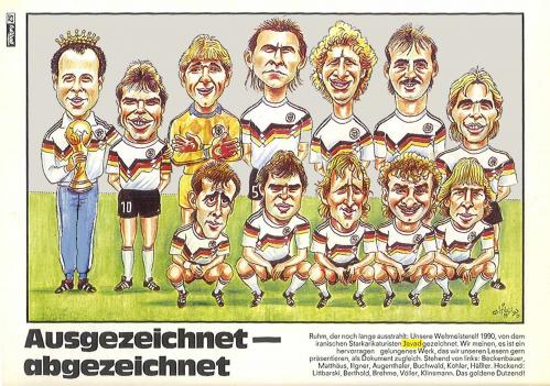 Cartoon: Germany 90 (medium) by javad alizadeh tagged germany,beckenbauer,world,cup,90,