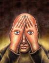 Cartoon: hidden eye (small) by javad alizadeh tagged eye,look,hidden,anxiety,stress