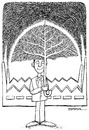Cartoon: Umbrella and tree (small) by ercan baysal tagged umbrella,parasol,treee,factory,dirtiness,image,good,job,art,fine,vision,tag,favorite,symbol,fantasy,study,sketch,daydream,draw,picture,master,industry,line,ink,logo,tattoo,black,white,ercanbaysal,turkey,turkiye