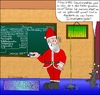 Cartoon: Weihnachtswirtschaftlichkeit (small) by chaosartwork tagged weihnachten weihnachtsmann bilanz soll haben gewinn verlust rechnung konto rechnungswesen schmerzensgeld verlauf kurve cola