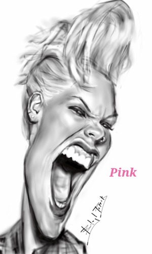 Cartoon: Pink (medium) by bpatric tagged music