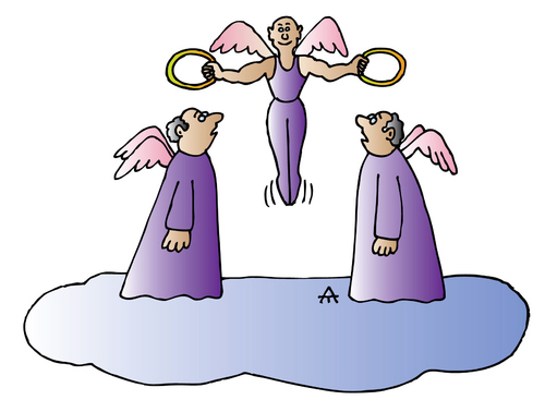 Cartoon: Angels (medium) by Alexei Talimonov tagged angels