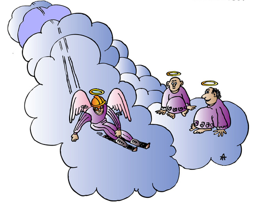 Cartoon: Angels (medium) by Alexei Talimonov tagged angels