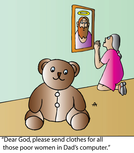 Cartoon: Dear God... (medium) by Alexei Talimonov tagged computer