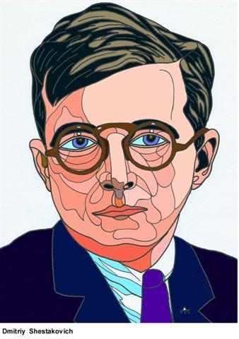 Cartoon: Dmitriy Shestakovich (medium) by Alexei Talimonov tagged composer,musician,music,dmitriy,shestakovich