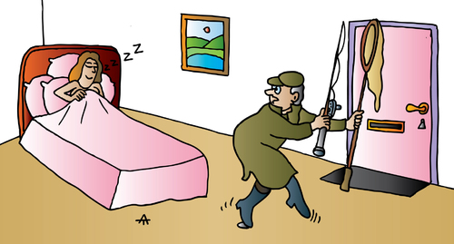Cartoon: Fishing Man (medium) by Alexei Talimonov tagged fishing,man